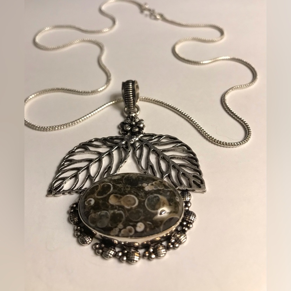 Turritella 925 Sterling Silver Necklace